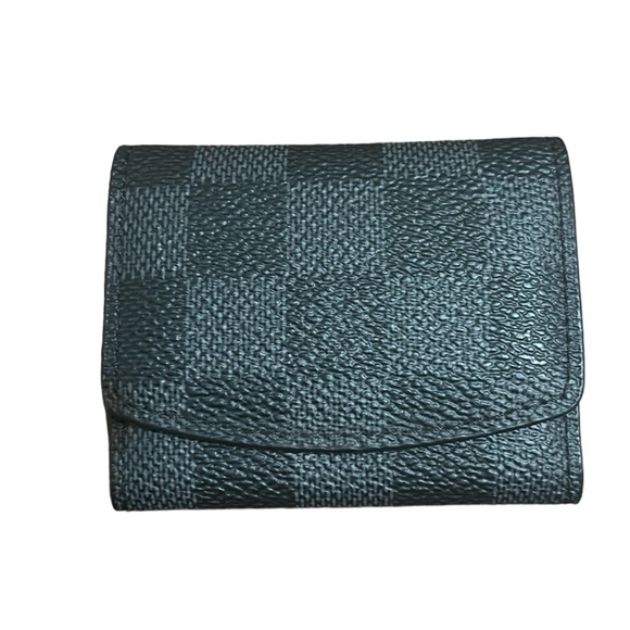 LOUIS VUITTON Cufflink/Jewelry Case Graphite Black Pass w/ dust bag and box - Picture 3 of 5